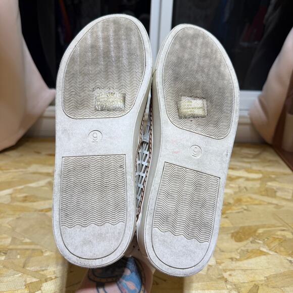 Antonio Melani Slip On Leather Cut Out Slip On Loafers Size 9 - Picture 7 of 9